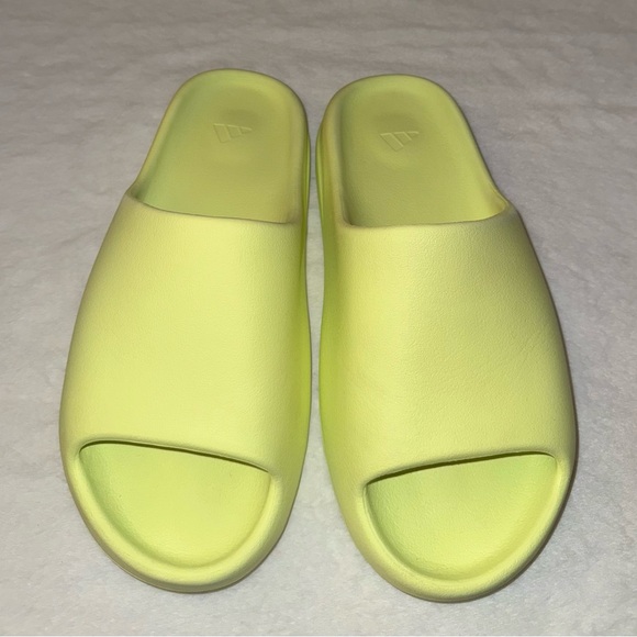 Adidas Yeezy Men’s Glow Green Slide,Size-(US)-11 main image 8